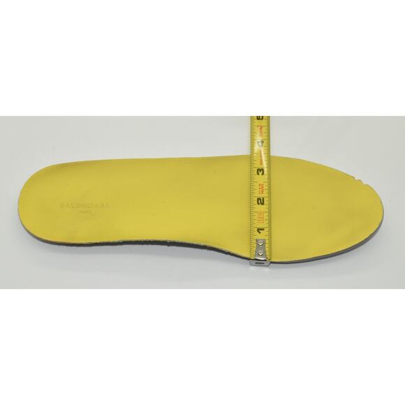 F5 Auth BALENCIAGA Arena Yellow Leather Hi Top Trainer Shoes 412381 Size 40 US 7 main image 7